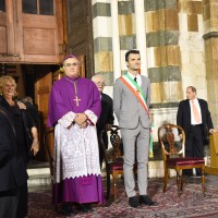 Il vescovo Agostinelli e il sindaco Biffoni