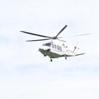 L'elicottero di Papa Francesco sta per atterrare allo stadio