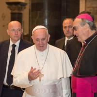 Il Papa in Cattedrale con il vescovo Agostinelli