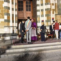 Il vescovo Agostinelli e il sindaco Biffoni