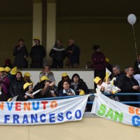 Il benvenuto dei bambini allo stadio Lungobisenzio